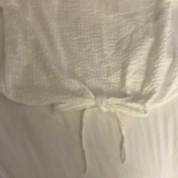 H&M White Textured Long Sleeve Top 10 - Picture 4 of 9